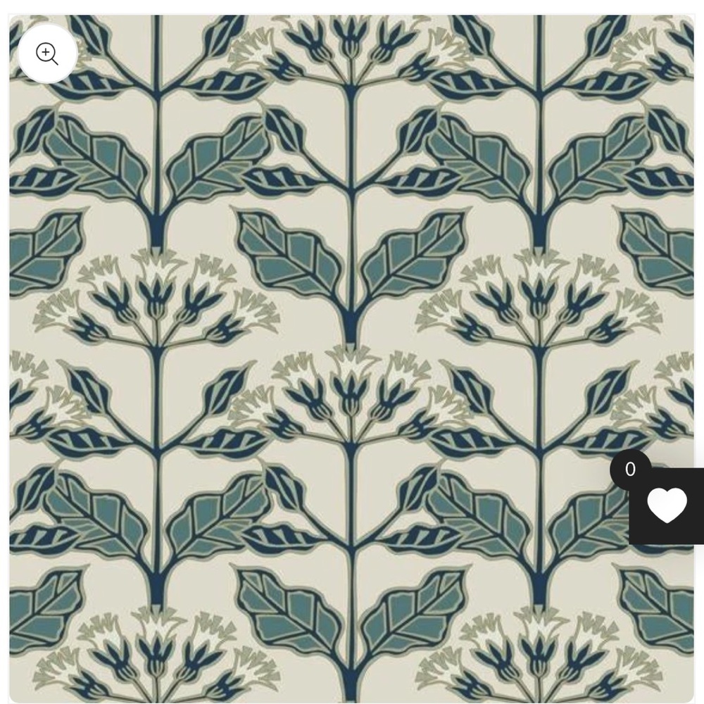 3 rolls Ronald Redding Tracery Blooms wallpaper